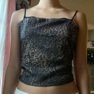 Leopard Print Cami Top